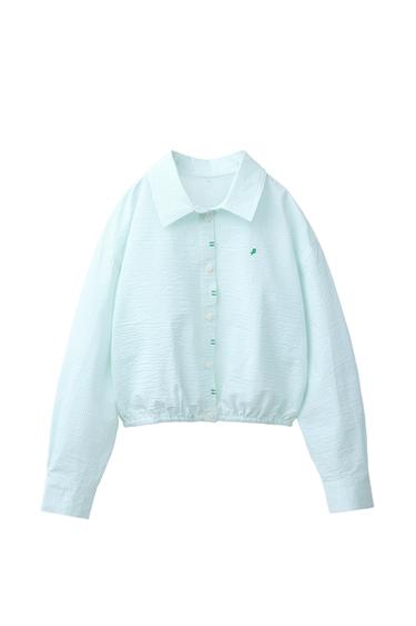 CAMISA RISCAS PENN © - Verde / Cru da Zara