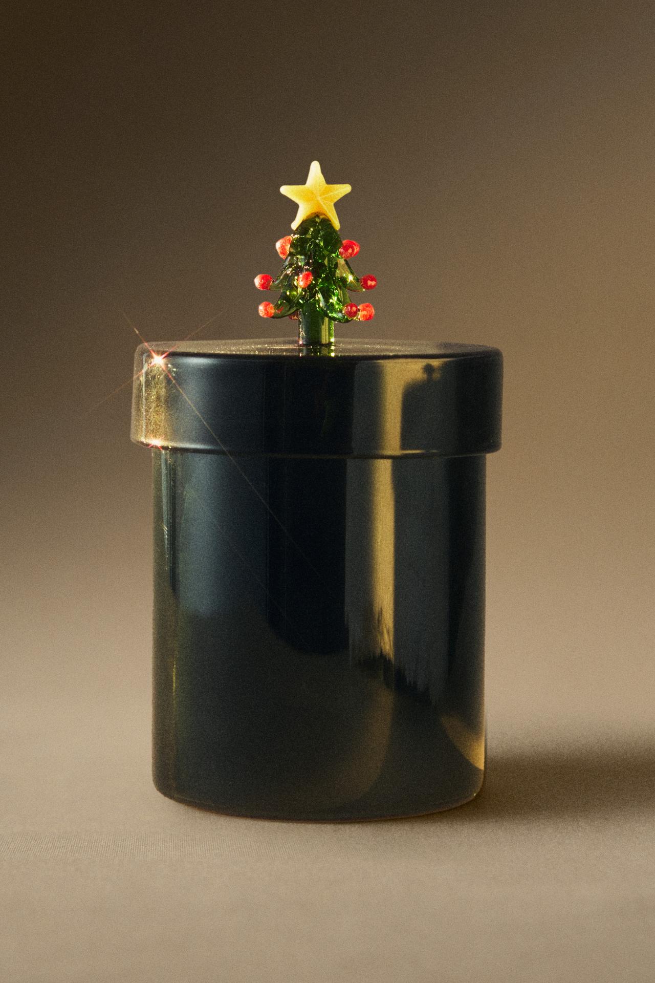 (220 G) WINTER CYPRESS BOROSILICATE GLASS SCENTED CANDLE — whiskey