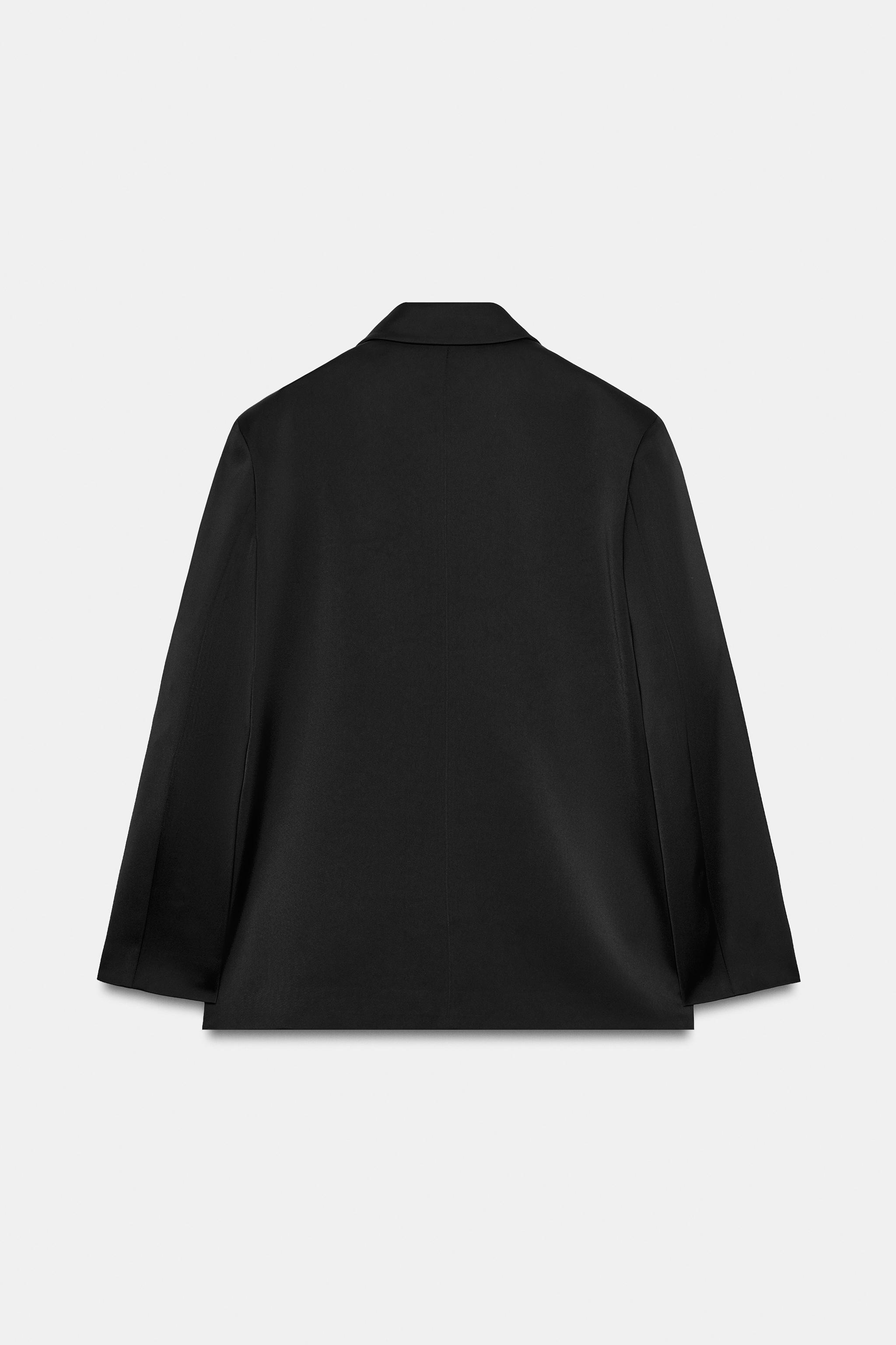 BLAZER CROISÉ SATINÉ