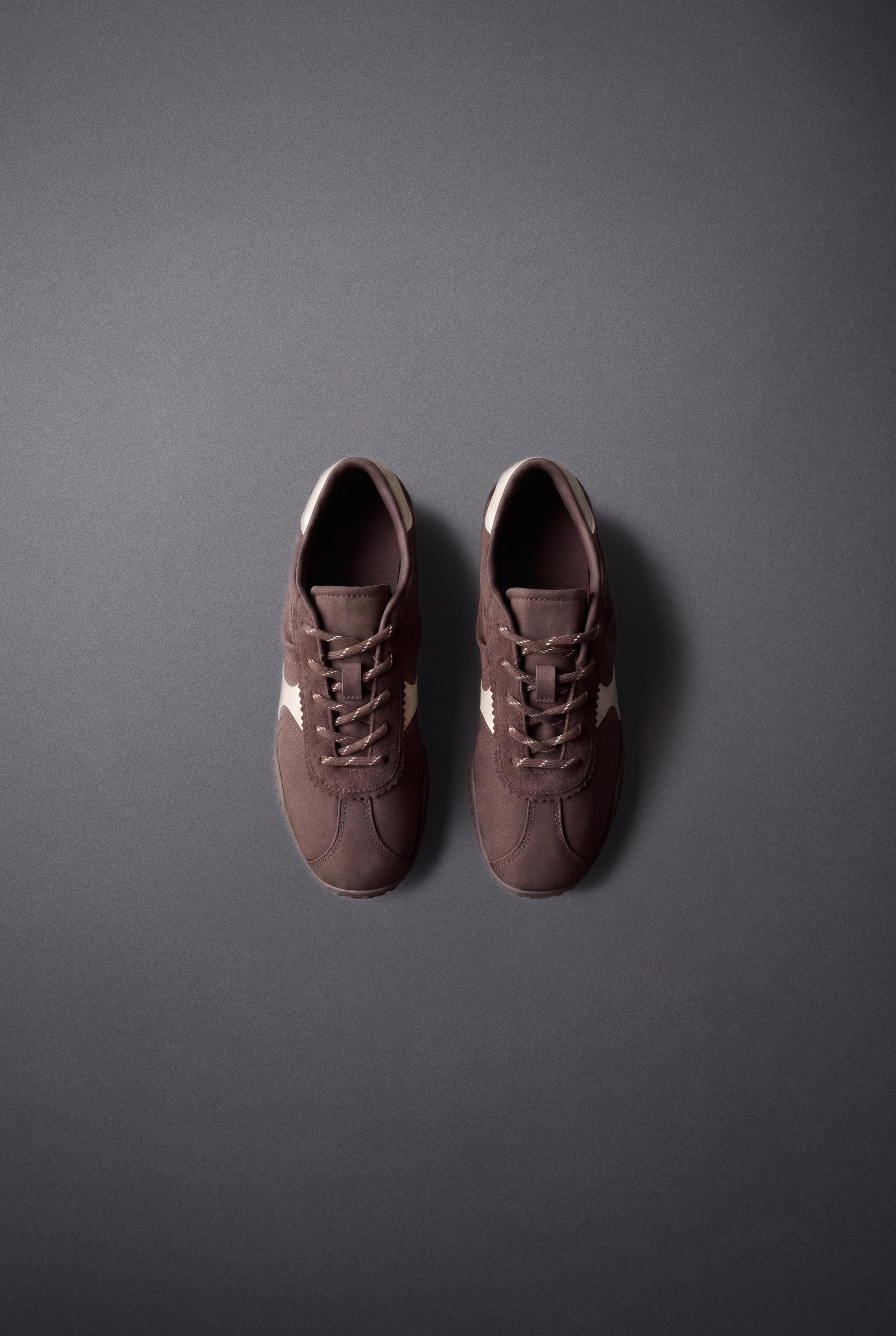 THIN-SOLE SNEAKERS — Brown