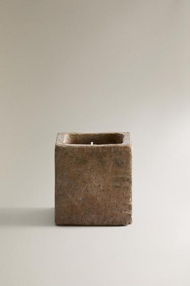 (400 G) LEMON BERGAMOT OUTDOOR SCENTED CANDLE - white by Zara