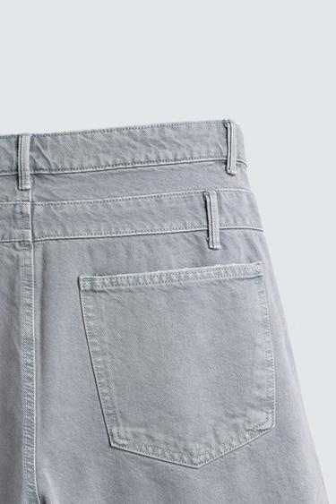 OVERLAY WAIST DENIM BERMUDA SHORTS - Faded blue by Zara - Image 9