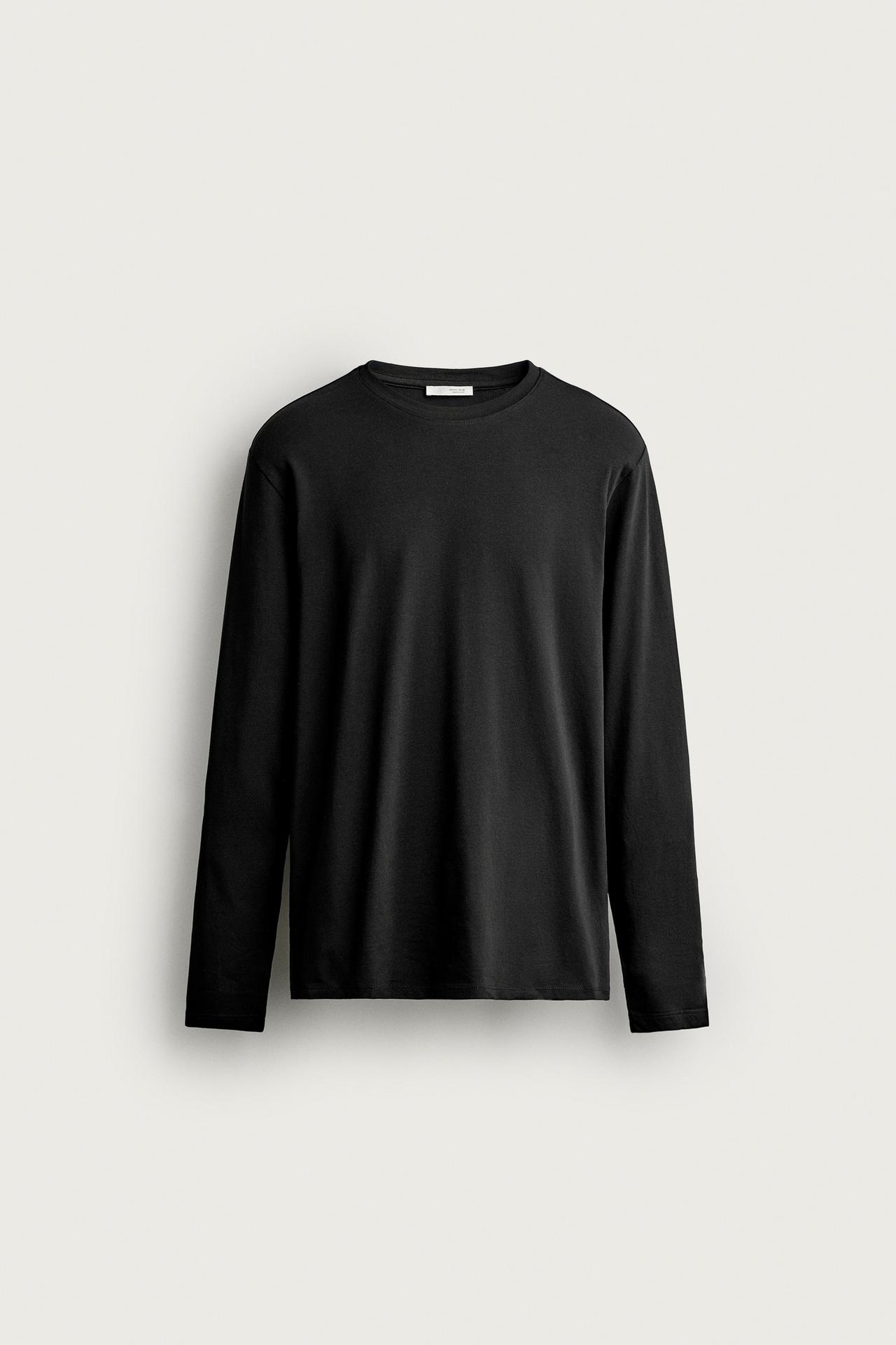 BASIC SLIM FIT T-SHIRT — Black