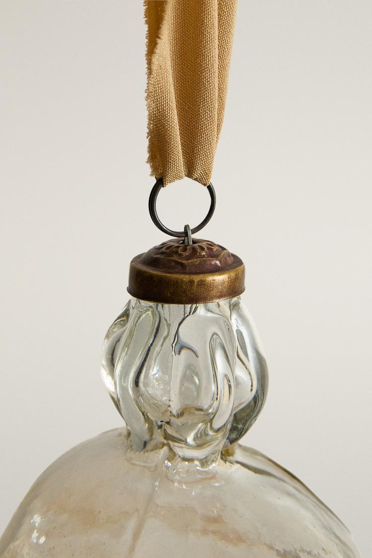 GLASS CHRISTMAS TREE DECORATION — Golden