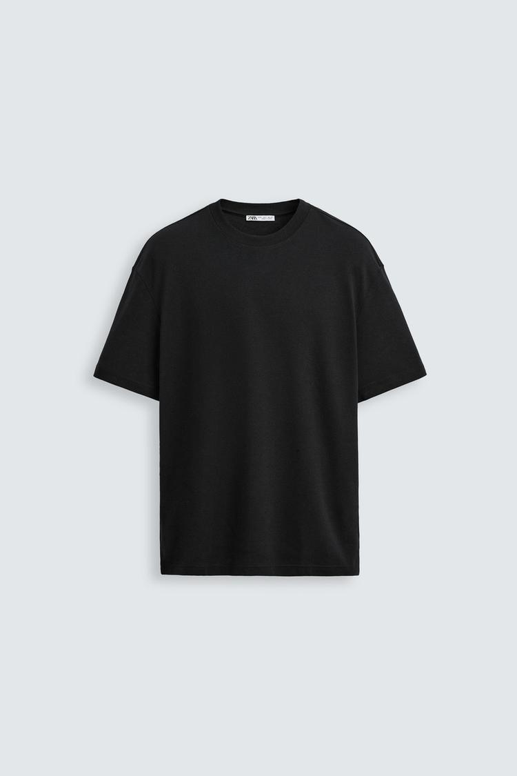 ZARA RELAXED FIT INTERLOCK T-SHIRT /04