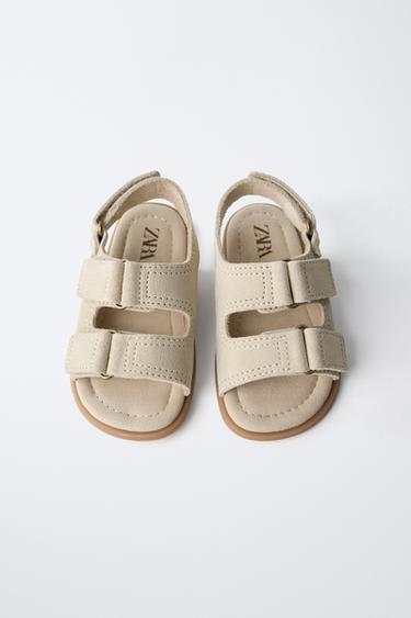 SANDALES EN CUIR BAREFOOT - Marron sable de Zara - Image 7