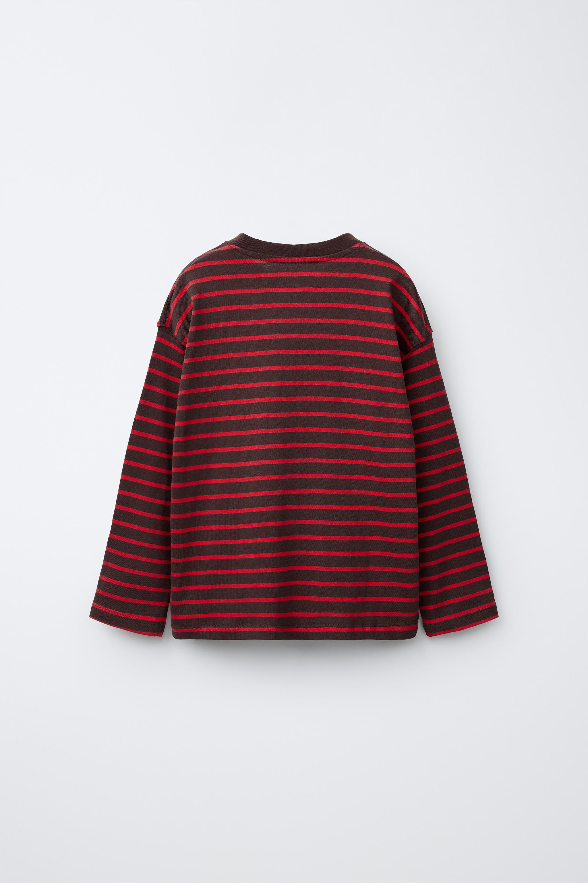 STRIPED PRINT T-SHIRT