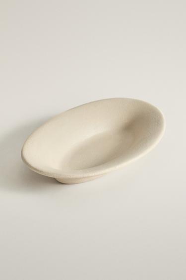 EARTH BROWN CERAMIC BATHROOM SOAP DISH — Grey 2