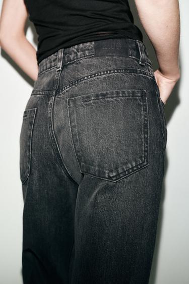 JEANS Z.03 REGULAR FIT HIGH-WAIST LONG LENGTH - Black by Zara - Image 6