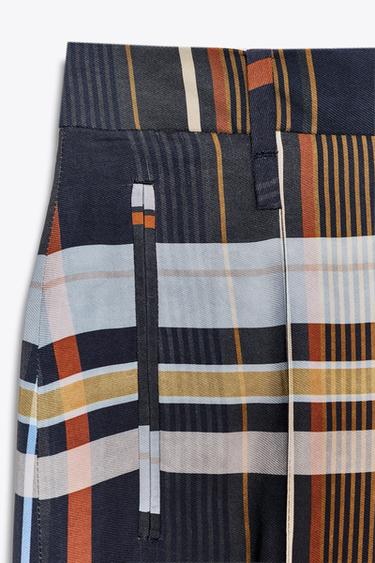 CHECK TROUSERS ZW COLLECTION - Multicoloured by Zara - Image 3