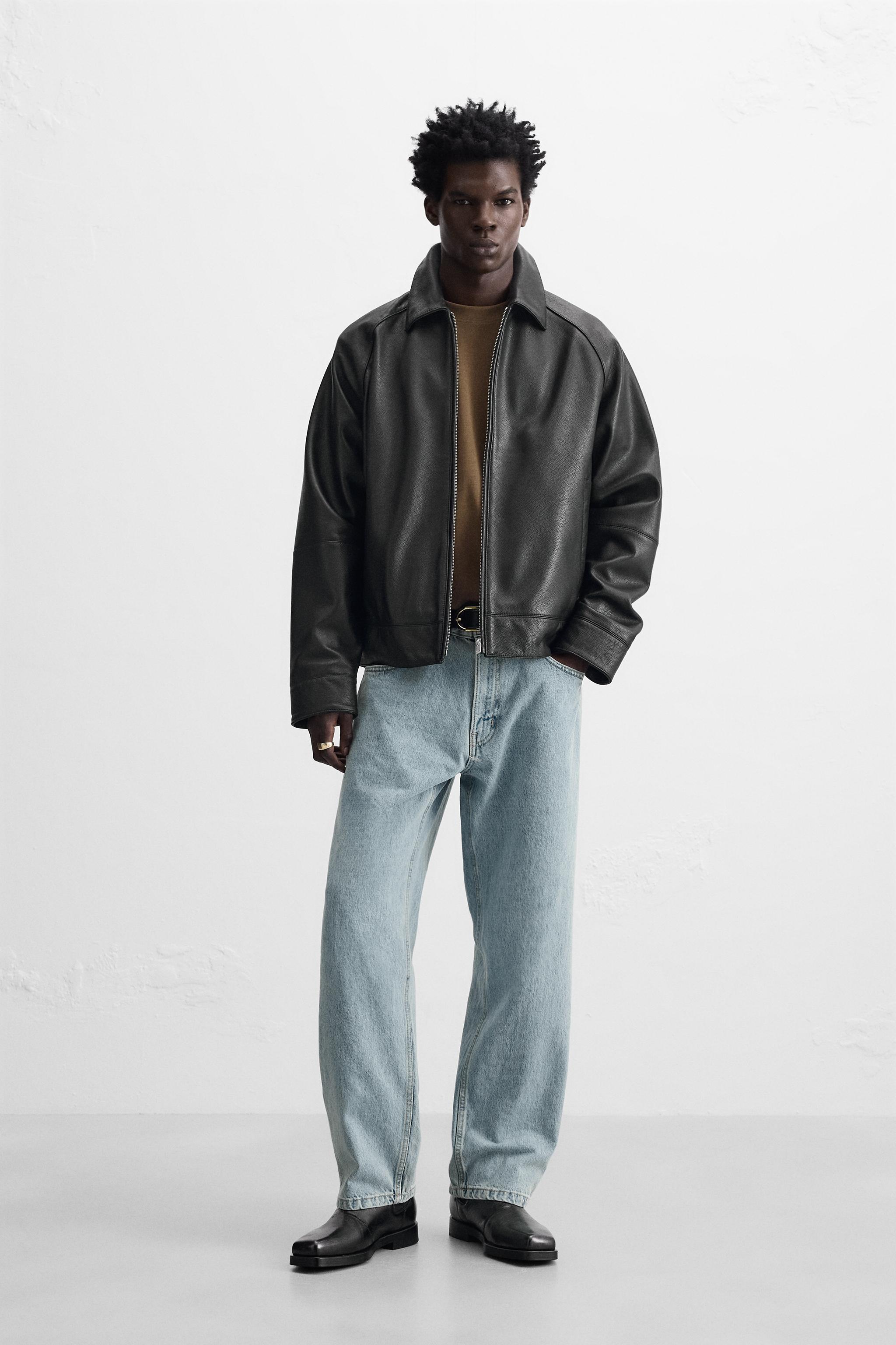 Chaqueta De Chamarras De Piel Para Hombre Zara Jacket Chaleco