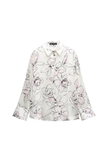PRINTED SATIN SHIRT