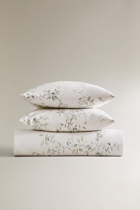 LEAF PRINT DUVET COVER - Green | ZARA United States