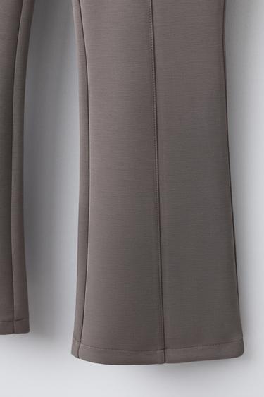 FLARE TROUSERS WITH MODAL - Brown / Taupe by Zara - Image 3