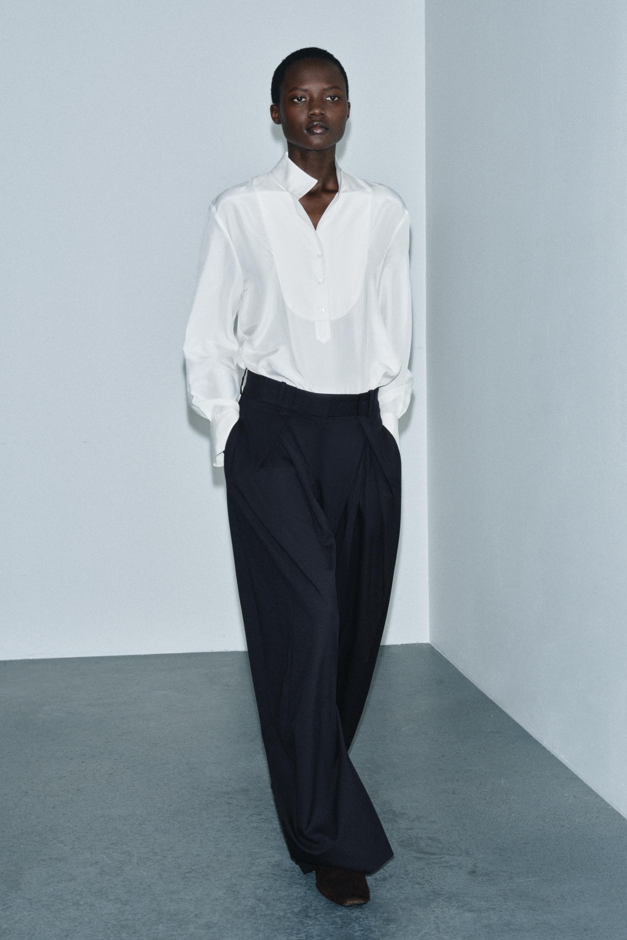 ZW COLLECTION WIDE LEG PLEATED PANTS