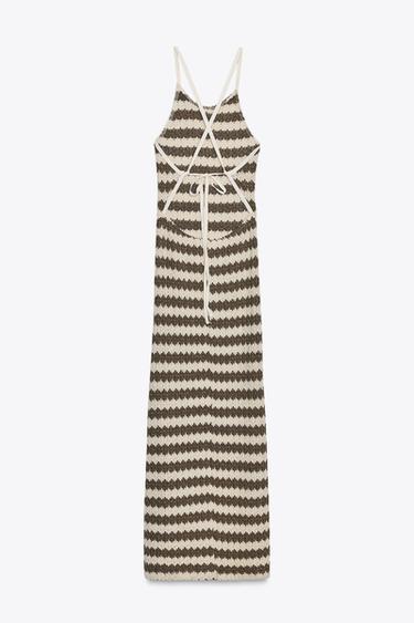 STRIPED RUSTIC DRESS - Stripes by Zara - Image 4