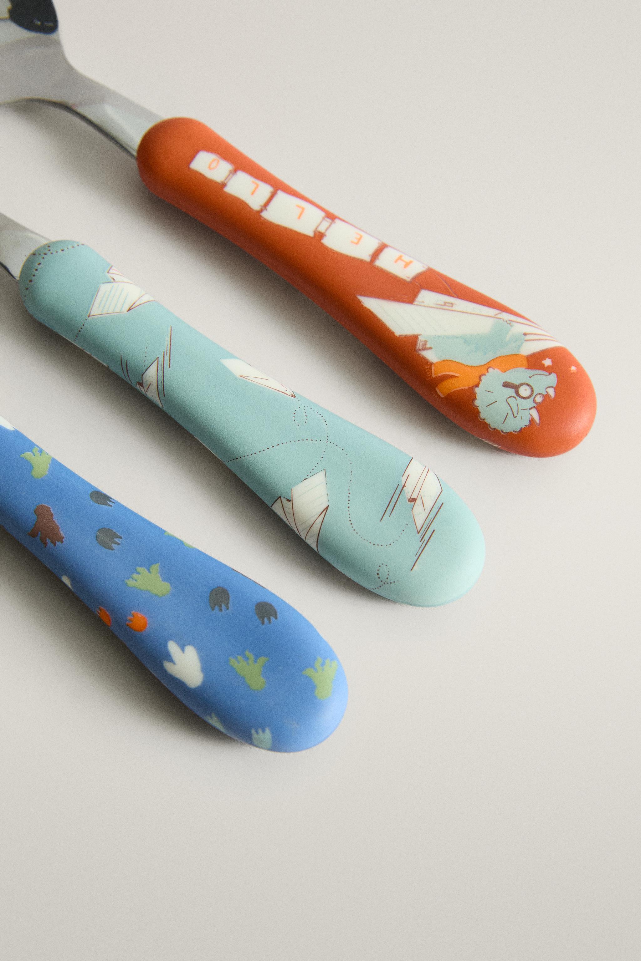 ENSEMBLE DE COUVERTS POUR ENFANT DINOSAURES