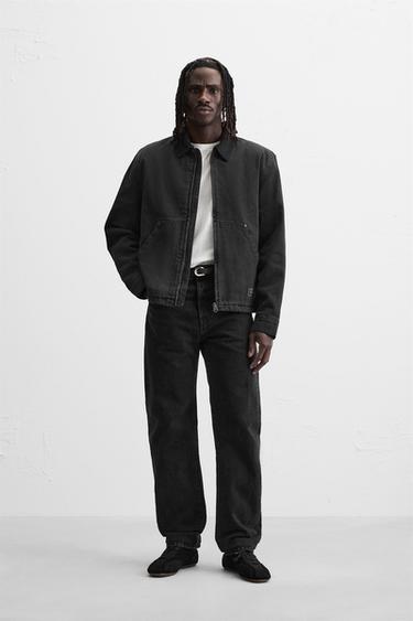CONTRAST COLLAR JACKET - Black by Zara - Image 0