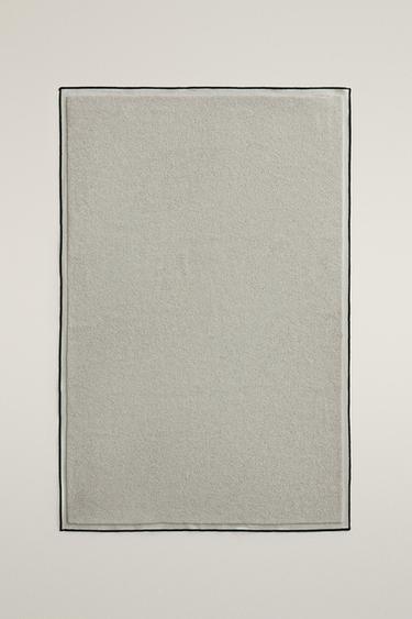 COTTON BATH MAT WITH OVERLOCK - Greenish by Zara - Image 0