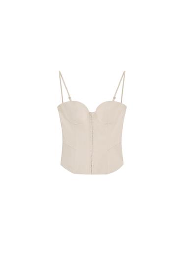 CORSET TOP WITH STRAPS