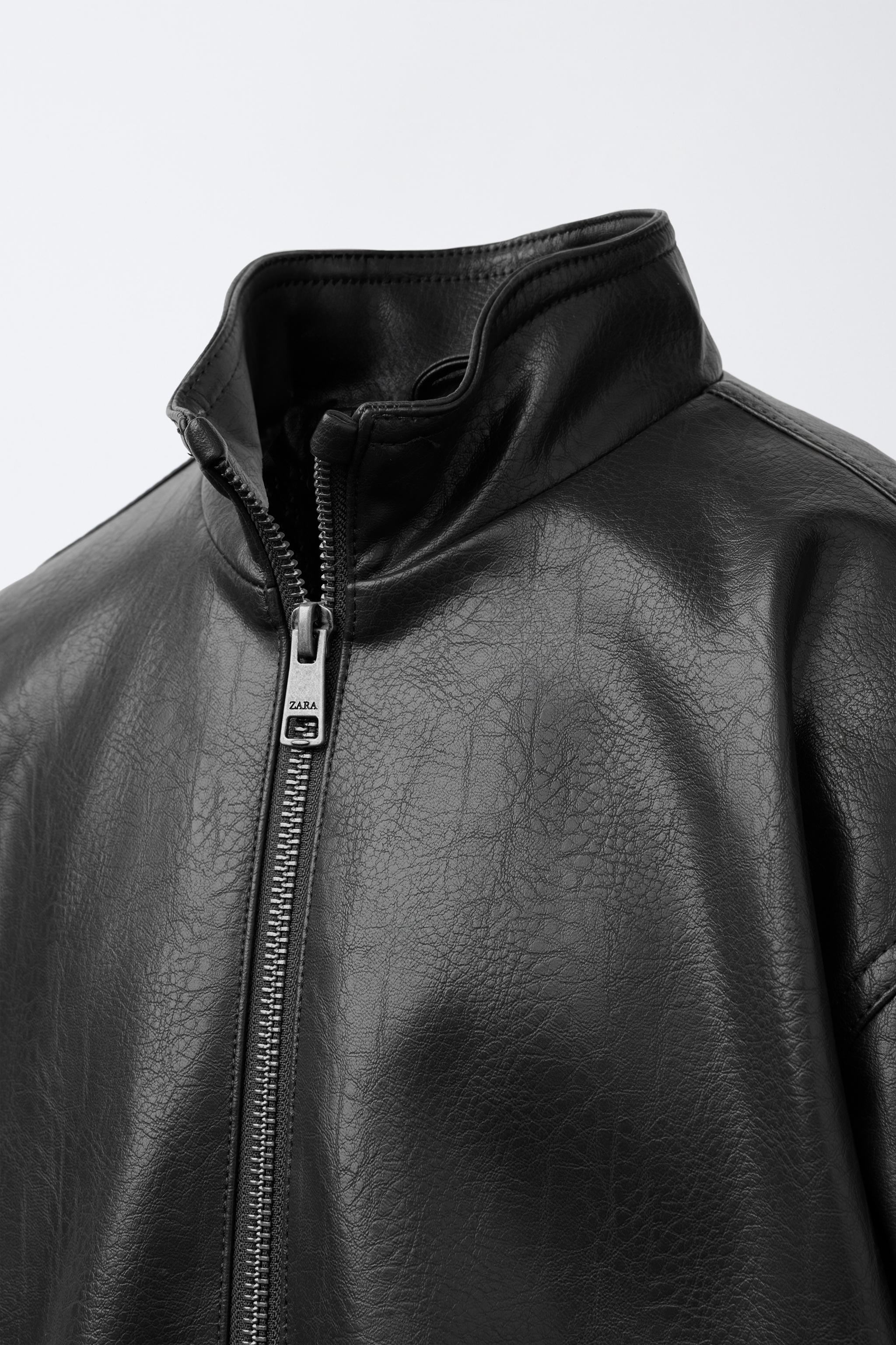 FAUX LEATHER JACKET