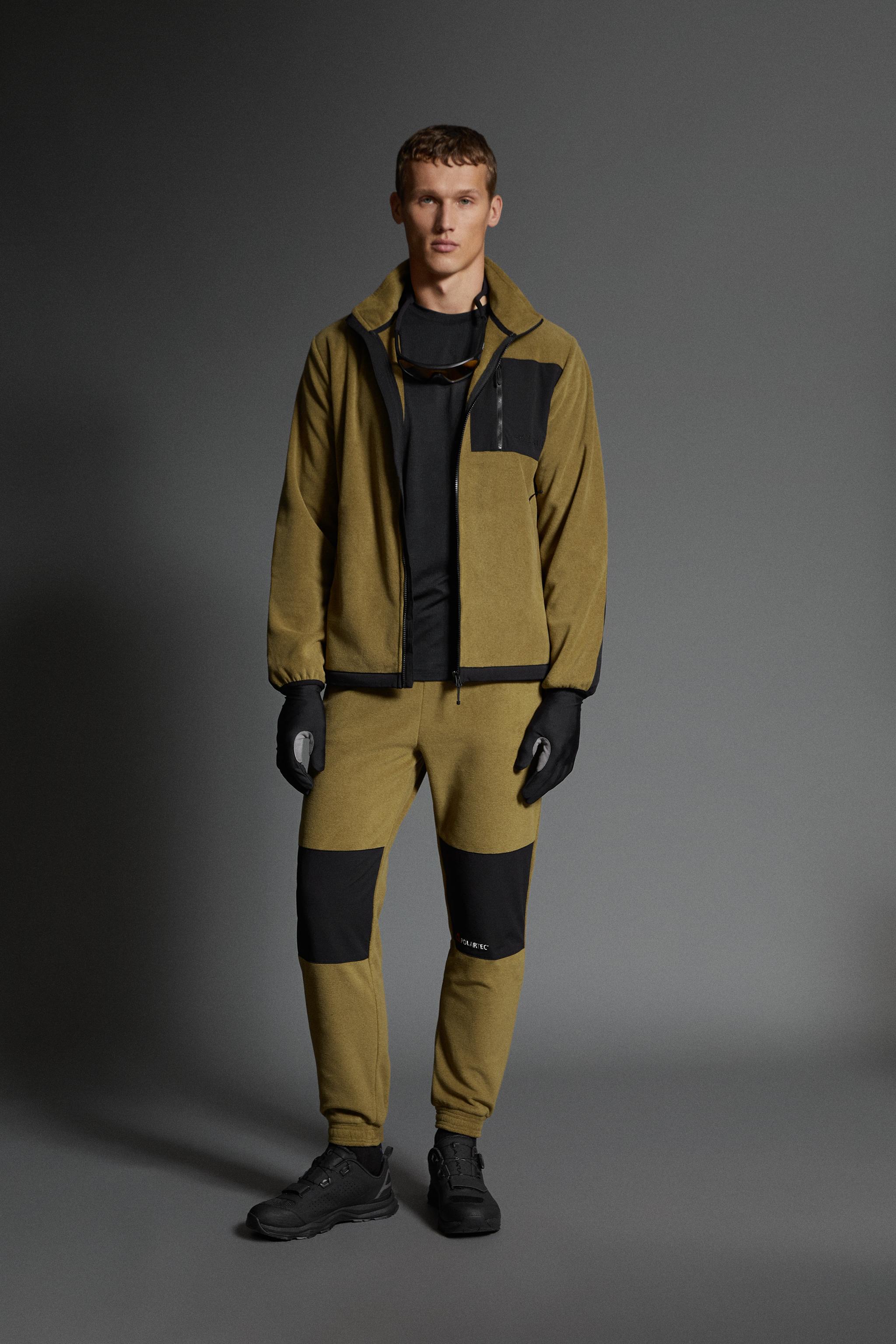 メンズM ZARA オリーブグリーン ワークパンツ（グリーン（緑）系