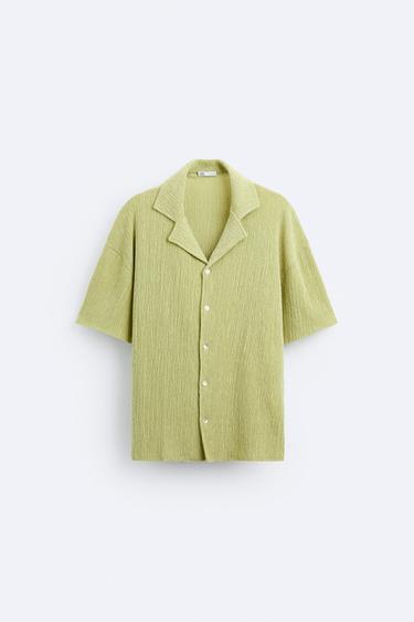 TEXTURED SHIRT - Pistachio by Zara