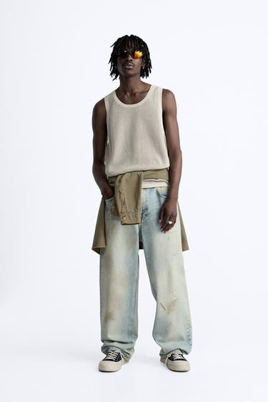 TRIKOTAJ MAYKALI TOP - Ekryu Zara tomonidan - Tasvir 0