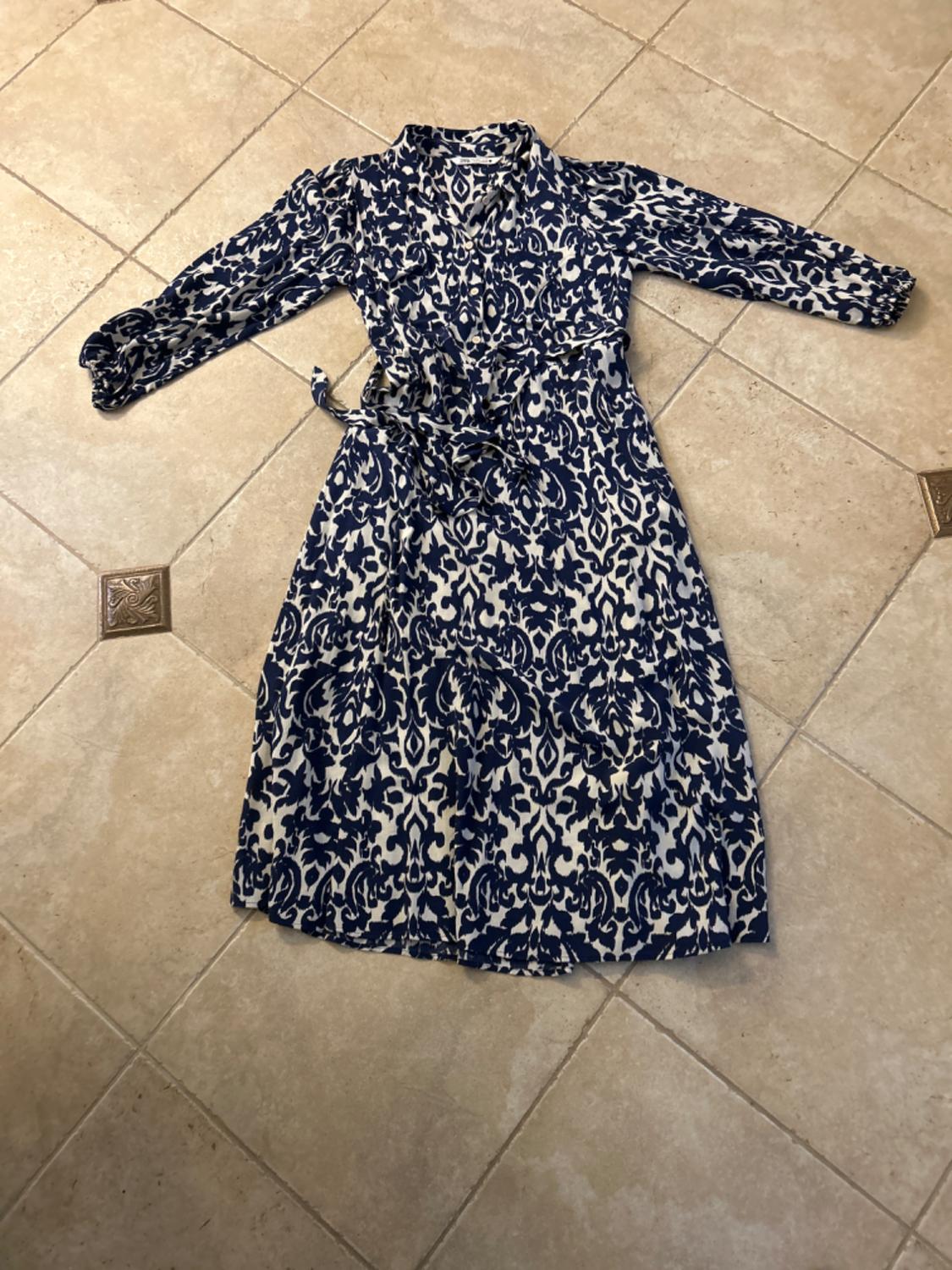 PRINTED MIDI DRESS