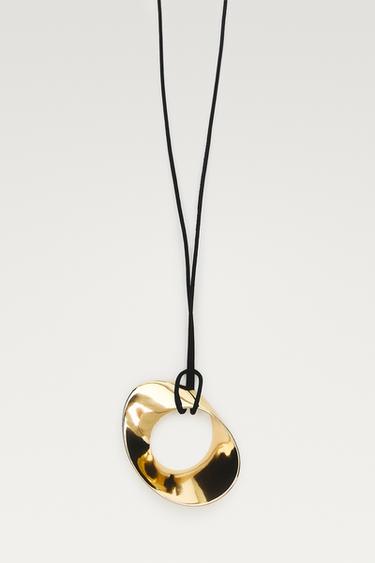 Twist hoop necklace — Golden 1