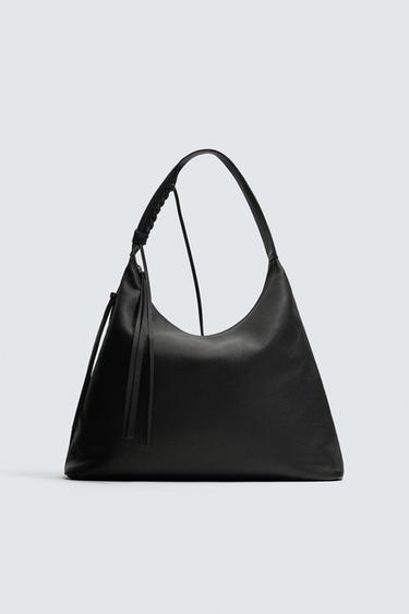 Zara LEATHER SHOPPER SAMUEL DE SABOIA X ZARA - Black