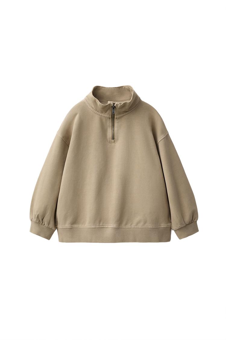 SUDADERA LISA CREMALLERA