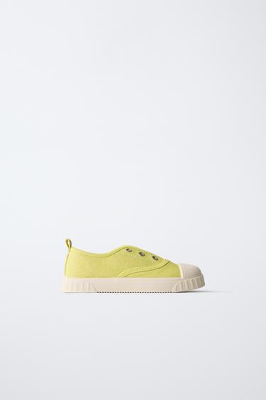 TENNIS EN TOILE - Jaune de Zara