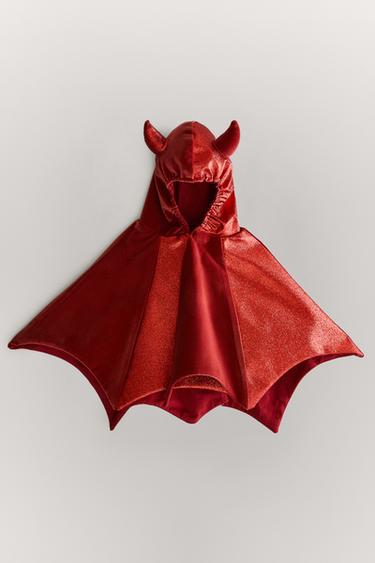 DISFRAZ INFANTIL CAPA DIABLO HALLOWEEN - Rojo de Zara