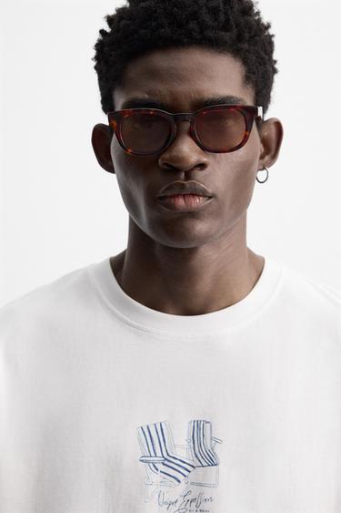 T-SHIRT IMPRIMÉS COMBINÉS - Blanc de Zara - Image 4
