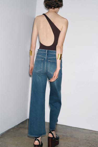 JEAN ZW COLLECTION JAMBES LARGES TAILLE HAUTE - Bleu de Zara - Image 3