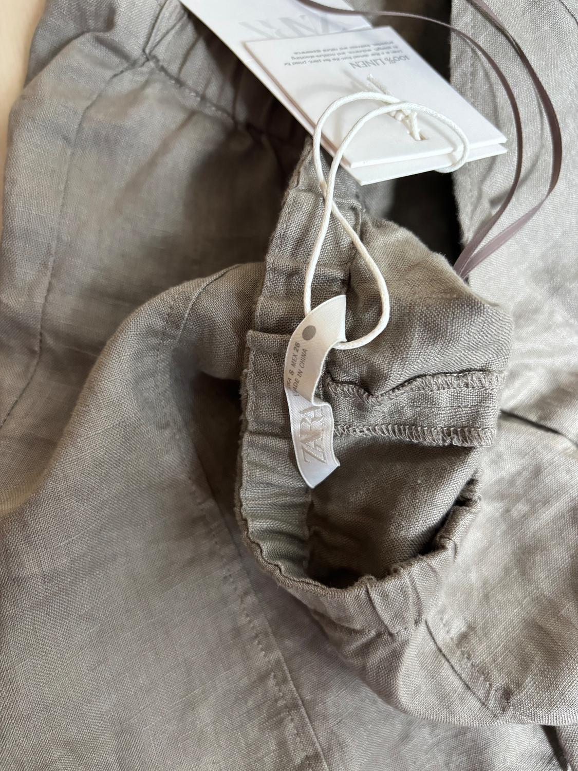 ZW COLLECTION 100% LINEN HALTER WAISTCOAT TOP - Image 8