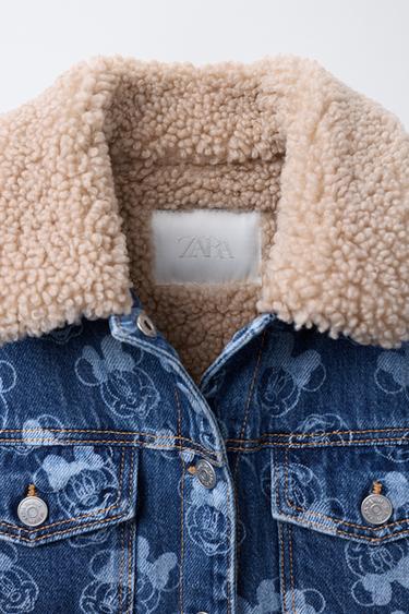 MINNIE MOUSE © DISNEY DENIM JACKET WITH FAUX SHEARLING - Mid-blue by Zara - Image 6