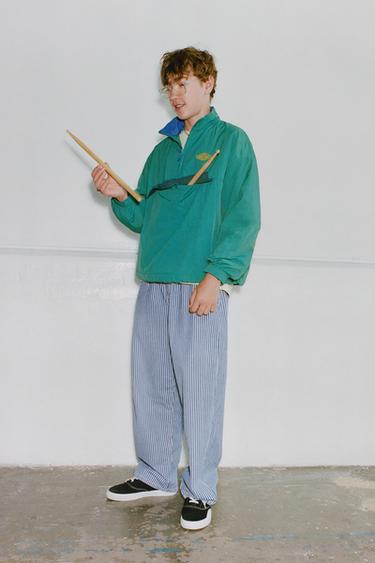 TECHNICAL KANGAROO HOODIE - Green by Zara