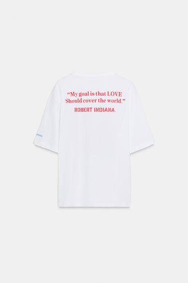 CONTRAST SLOGAN T-SHIRT - White by Zara - Image 5