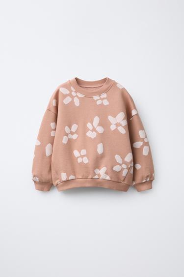 FLORAL PRINT SWEATSHIRT - Earth by Zara - Image 0