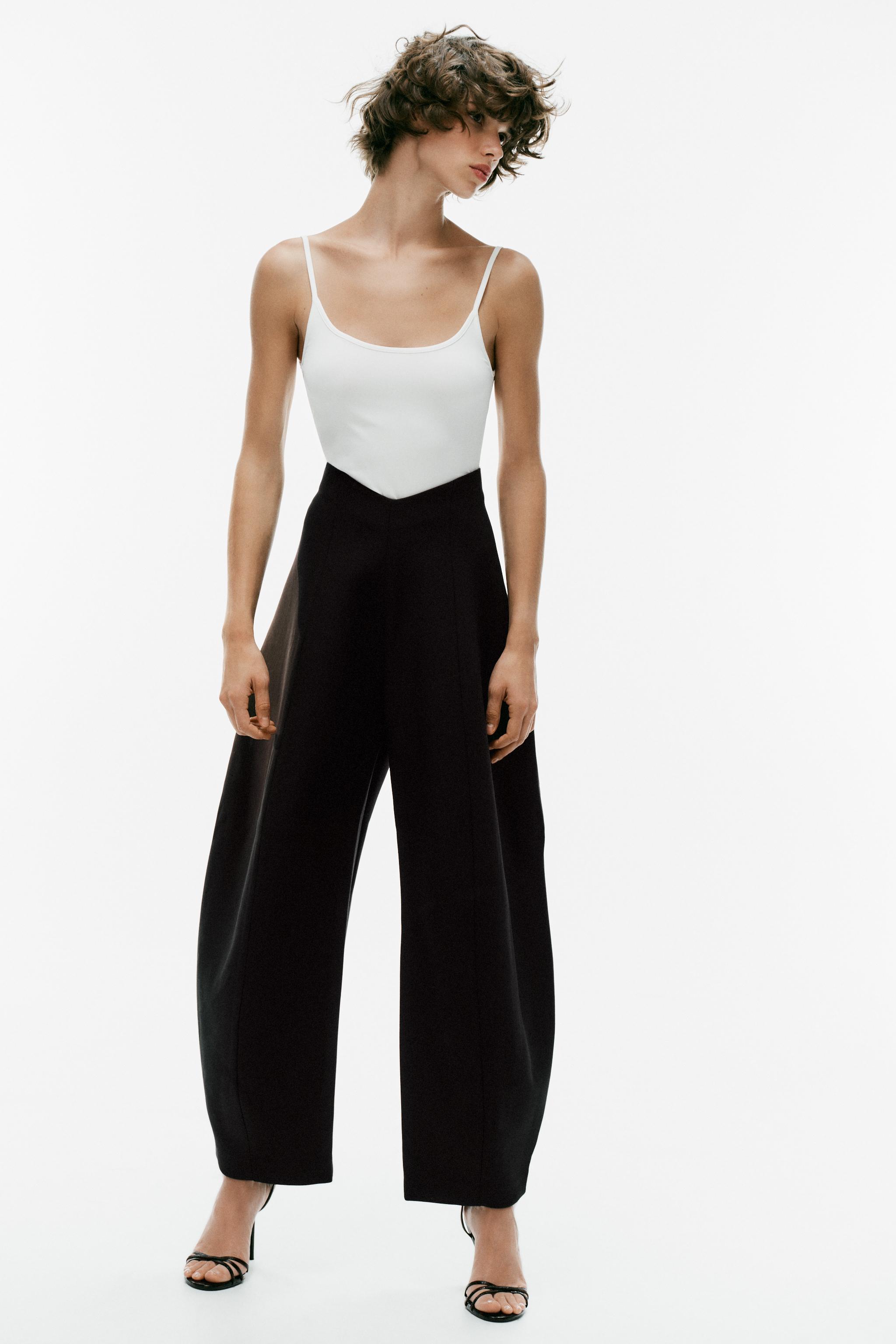 Женские брюки Zara HIGH-RISE BALLOON PANTS — фото 4