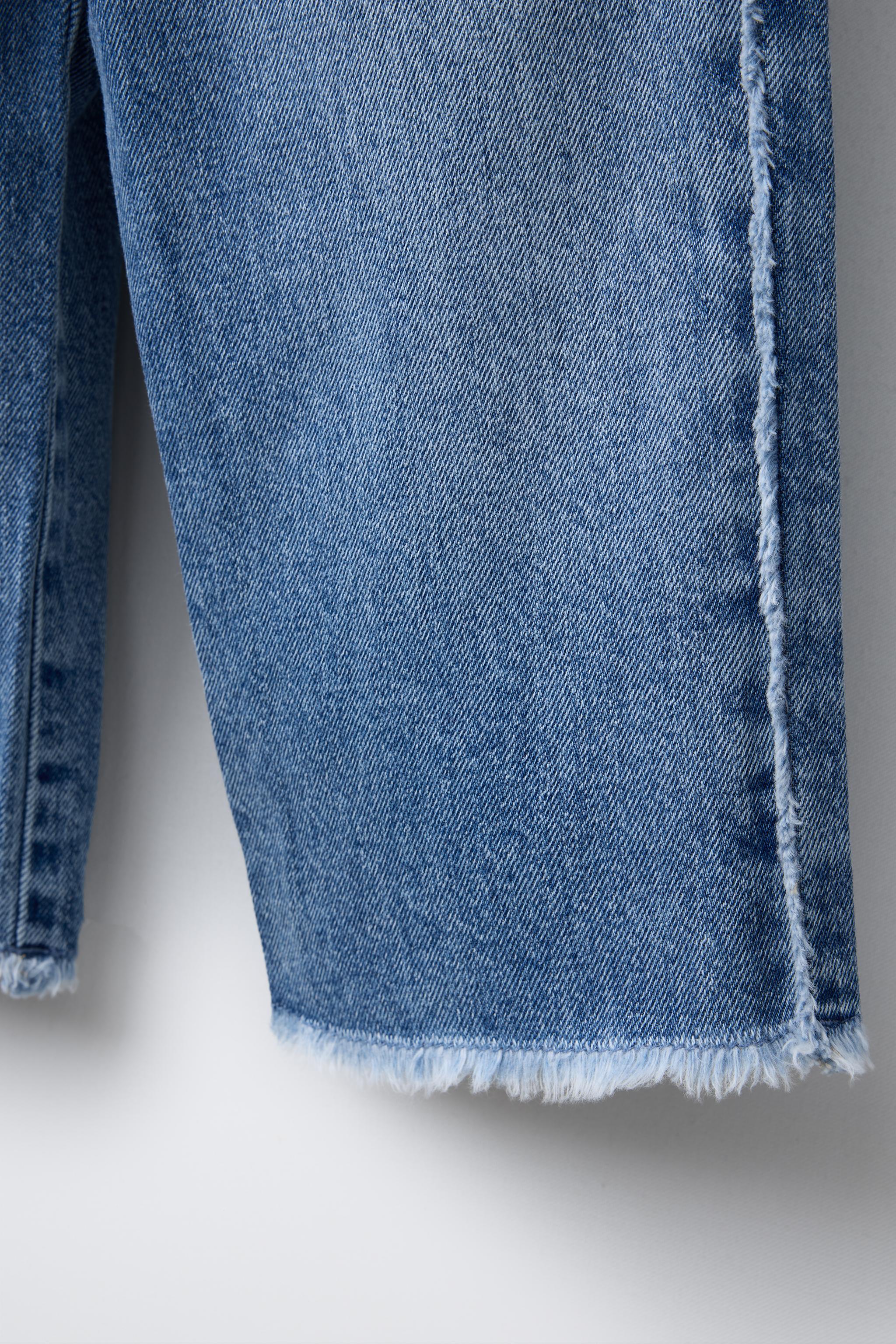 ハートデニムキュロットパンツ - ミディアムブルー | ZARA Japan