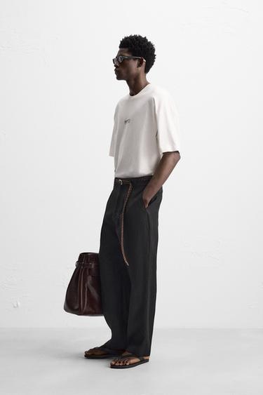 T-SHIRT GRAPHIQUES IMPRIMÉS - Blanc de Zara - Image 3