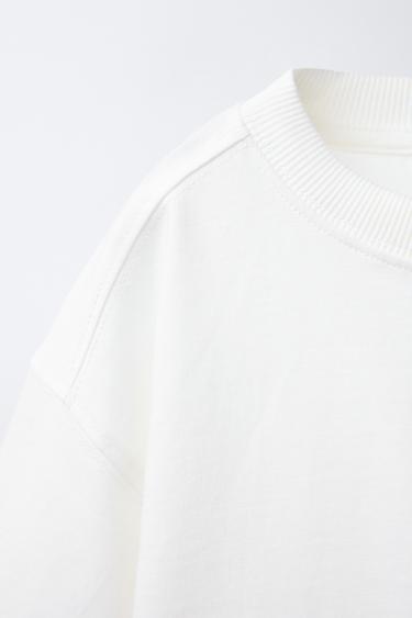 PLAIN T-SHIRT WITH POCKET - White by Zara - Image 2
