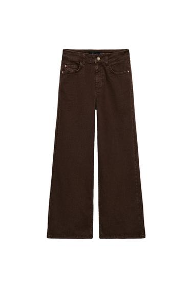 JEANS Z1975 CULOTTE TIRO ALTO COMFORT - Marrón de Zara