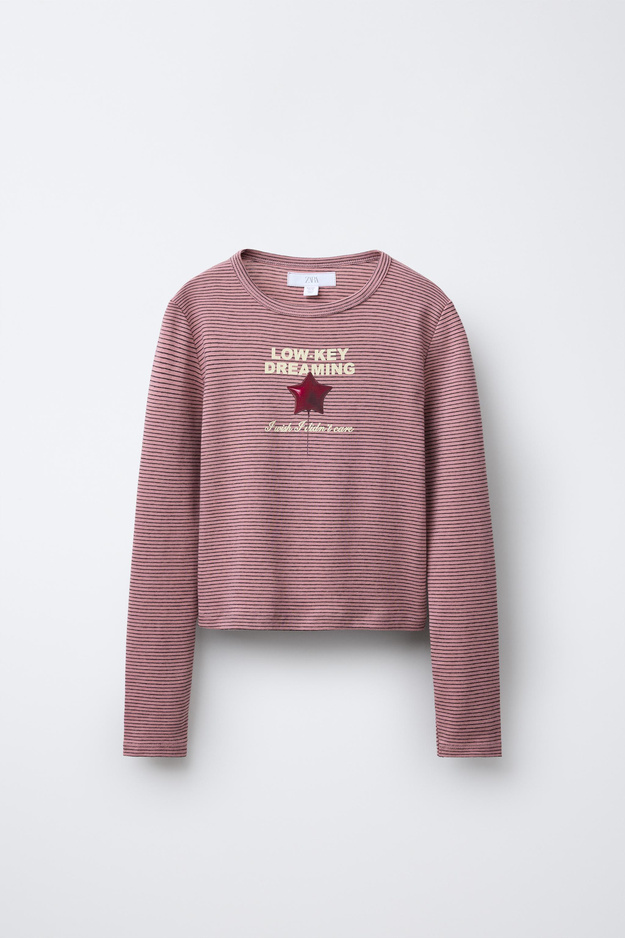 STRIPED PRINT T-SHIRT