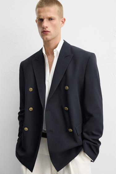 BLAZER GURUTZATUA - Urdin ilun-iluna, Zara-rena