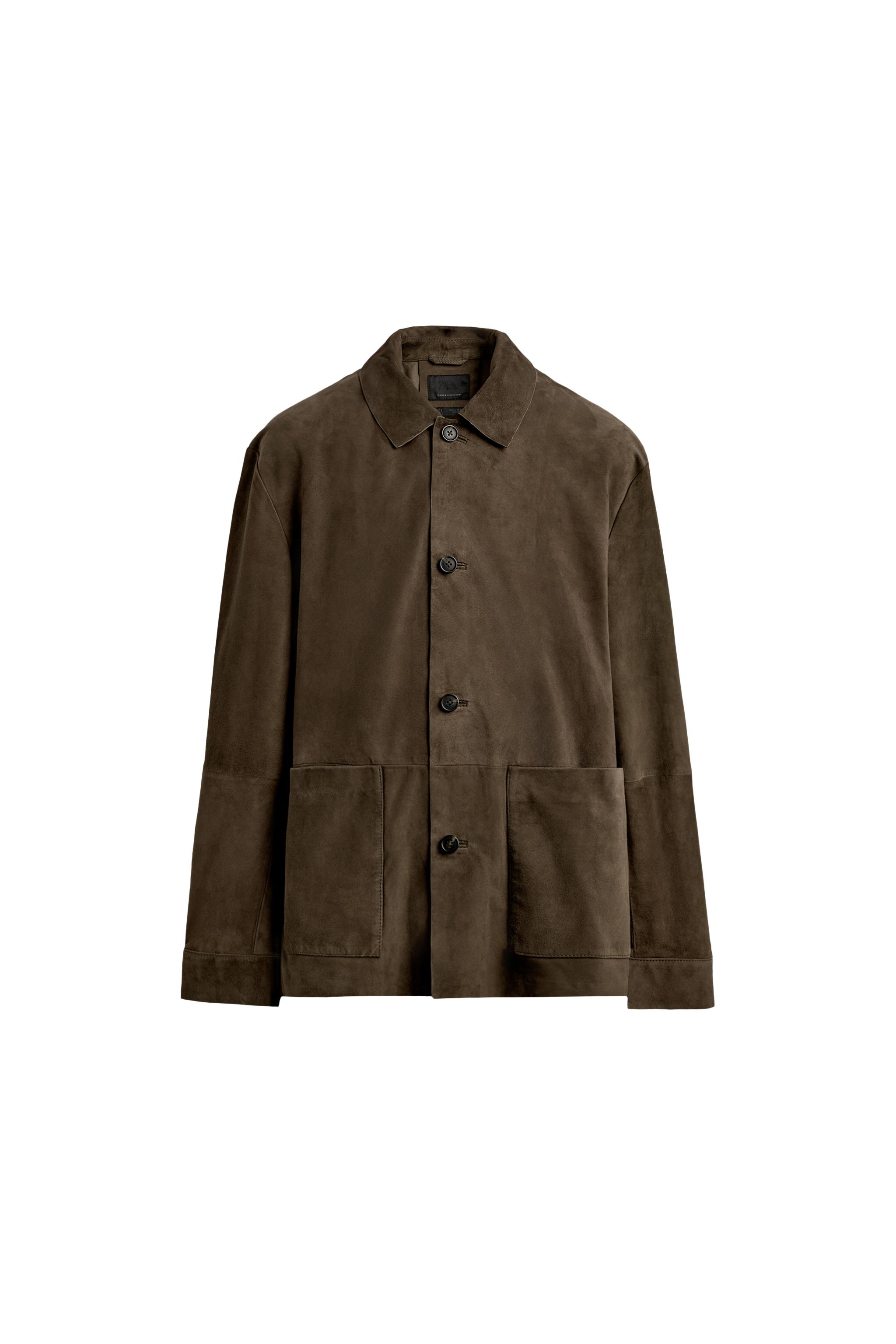 の*り様 ZARA オリーブ スエードレザージャケット 革ジャン 即完品 アメカ 04416309515-f1.jpg?ts=