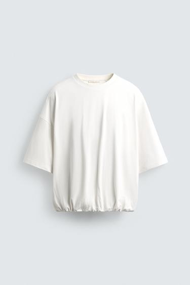 CAMISETA RELAXED FIT VOLUME LIMITED EDITION - Branco da Zara - Imagem 0